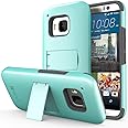 VENA HTC One (M9) Case - [Legacy] Slim Fit Dual Layer Hybrid Case with Kickstand & Screen Protector for HTC One M9 (2015) - Teal & Gray