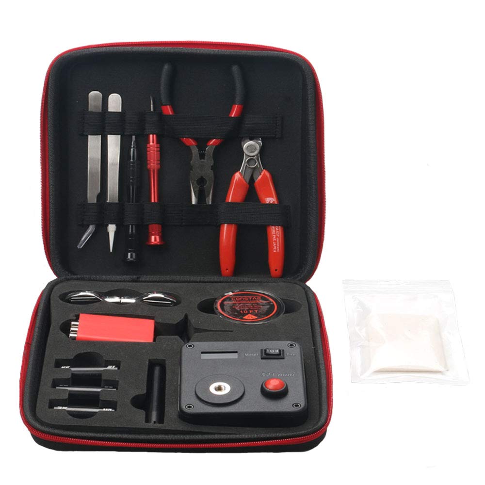 Leeko Spool DIY Tool Kit V3, Winding Accessories Set with Winding Aid (V4) / Mini Ohm Reader/Tweezers/Heat Resistant Wire with Linoleum Paper