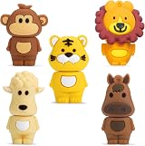 BORLTER CLAMP 5x 16GB USB Flash Drives Cute Animal Memory Stick Thumb Drive Gift