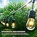 Zitrades S14 Bulbs for Outdoor String Lights, Pack of 15, 10 Watts, Clear Glass S14 Incandescent Light Bulbs for E26 E27 Sockets