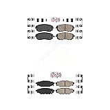 AmeriBRAKES Front Rear Ceramic Disc Brake Pads Kit