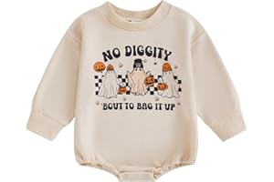 BemeyourBBs Newborn Baby Boy Girl Fall Winter Clothes Long Sleeve Bubble Sweatshirt Romper Cute Infant One Piece Outfit