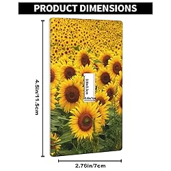 Pznen Sunflower 1-Gang Toggle Wall Plate Standard