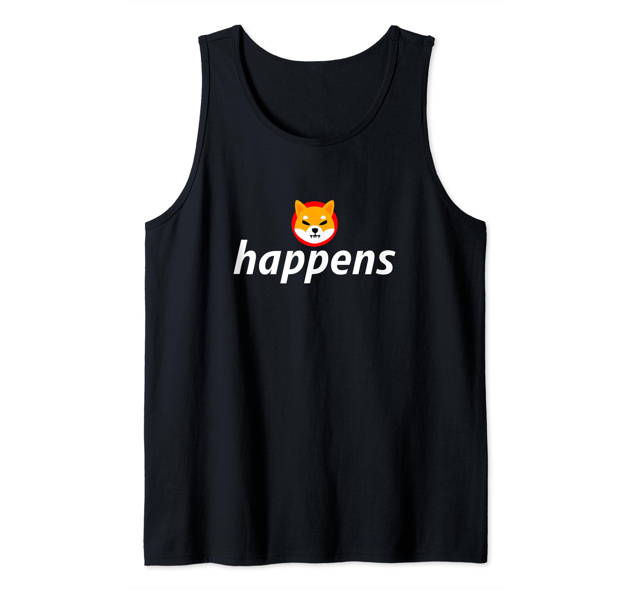$Shib Happens Funny Shiba Inu Coin Blockchain HODL Crypto Tank Top