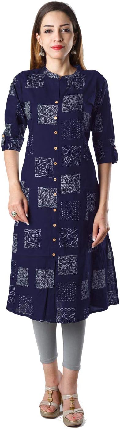 Bright Cotton Women's Cotton Regular Kurta