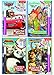 Disney and Dreamworks Characters Magic Pen Painting Activity Books, Set for Boys with ZIPPER BAG. Includes: Zootopia, Kung Fu Panda, Madagascar, Cars Invisible Ink & Magic Pen Coloring books