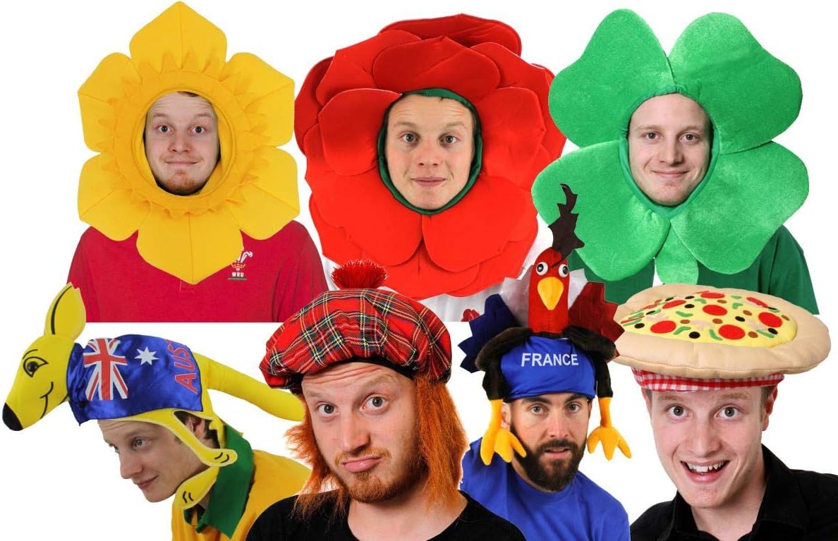 ILOVEFANCYDRESS FRENCH COCKEREL HAT RUGBY FANCY DRESS ACCESSORY FRANCE
