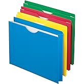 Pendaflex Color Reinforced File Jacket, 2-Inch Expanding Jacket, Letter Size, Assorted Colors, 8 Pack (12003EE)