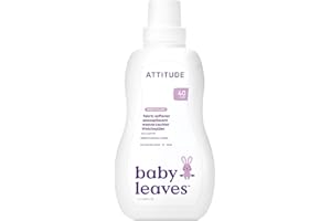ATTITUDE Baby Fabric Softener, Plant and Mineral-Based Ingredients, HE Compatible, Vegan and Cruelty-free Laundry and Household Products, Sweet Lullaby, 40 Loads, 33.8 Fl Oz
