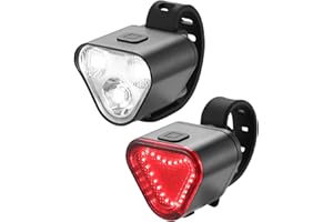 Lights for Bikes Riding at Night | Waterproof 500 Lumen Bicycle Front and Back Lights,Mountaineering Supplies for Travel Comm