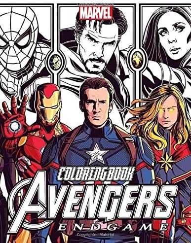 Avengers Coloring Book: Exclusive Work - 36 illustrations Great Coloring Book for Adults ...
