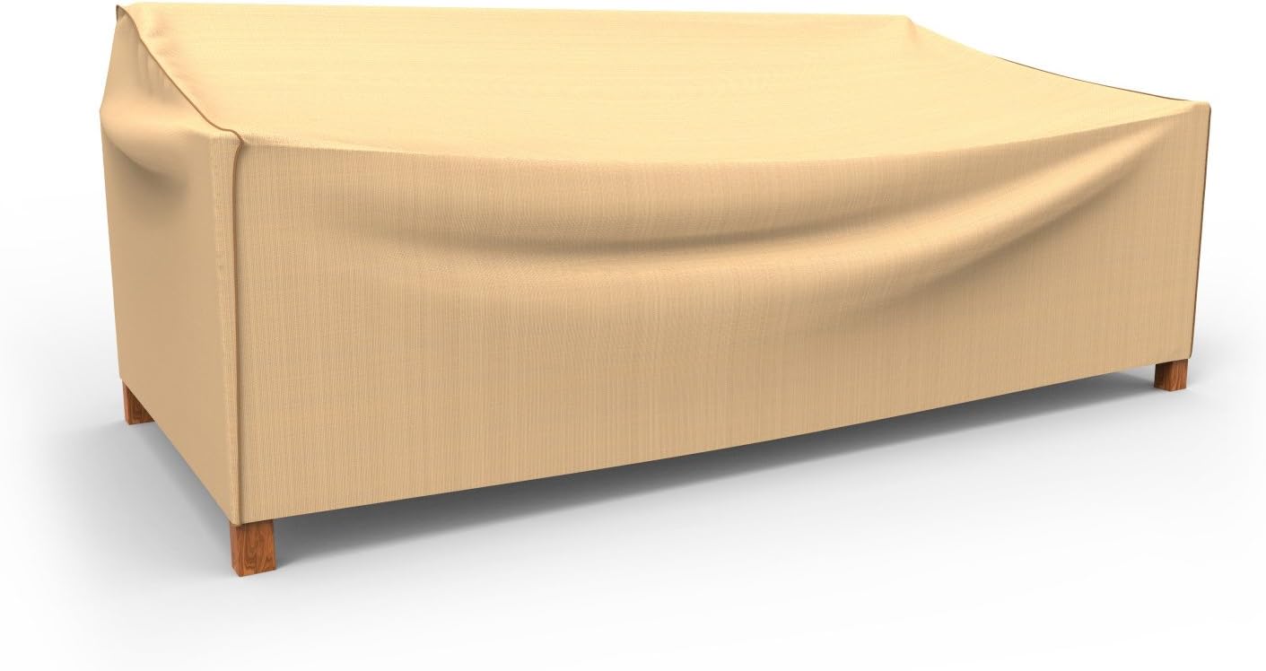 Budge Sedona Patio Loveseat Cover, Tan, Extra Large