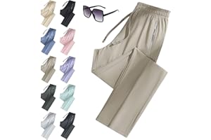 Stretch Active Pants for Women Over 50, Ultra Stretch Ice Silk Comfort Breathable Casual Quick Drying Pants
