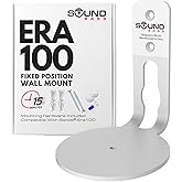 ERA100 Wall Mount Bracket, Low Profile, White, Single Unit, Compatible with Sonos ERA 100 Speaker, Complete with All Fixing H