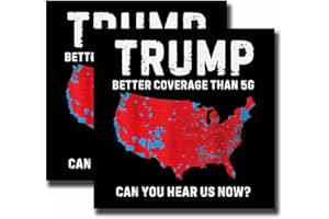 LIMECUTE 2 Pack Trump Better Coverage Than 5G Can You Hear us Now Car Magnet Auto Truck Fridge Magnetic Stickers Decal Bumper Magnet