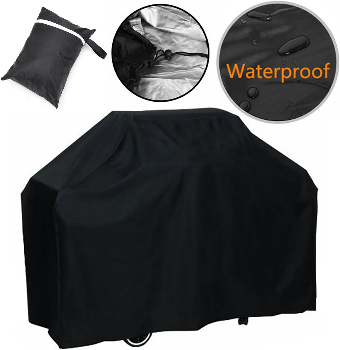 Fellie waterproof barbecue cover, 145 cm barbecue cover for Weber Genesis, Char Broil Landmann Nexgrill