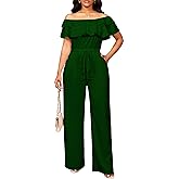 Sexy Jumpsuits for Women Elegant Off The Shoulder Business Long Straight Pants Party Jumpsuit