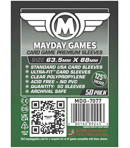 legendary card sleeve size Standard USA Chimera Card Sleeves (56x87mm)