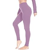 woolcano Women's 100% Merino Wool Base Layer Pants Lightweight Active Base Layer Bottoms