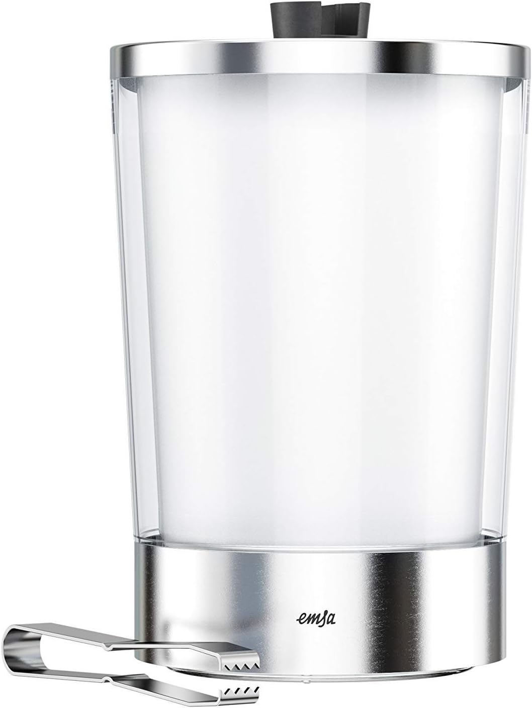 EMSA 514235 Flow Slim Eiswürfelbehälter, 14.5 x 14.5 x 23.5 cm,Transparent