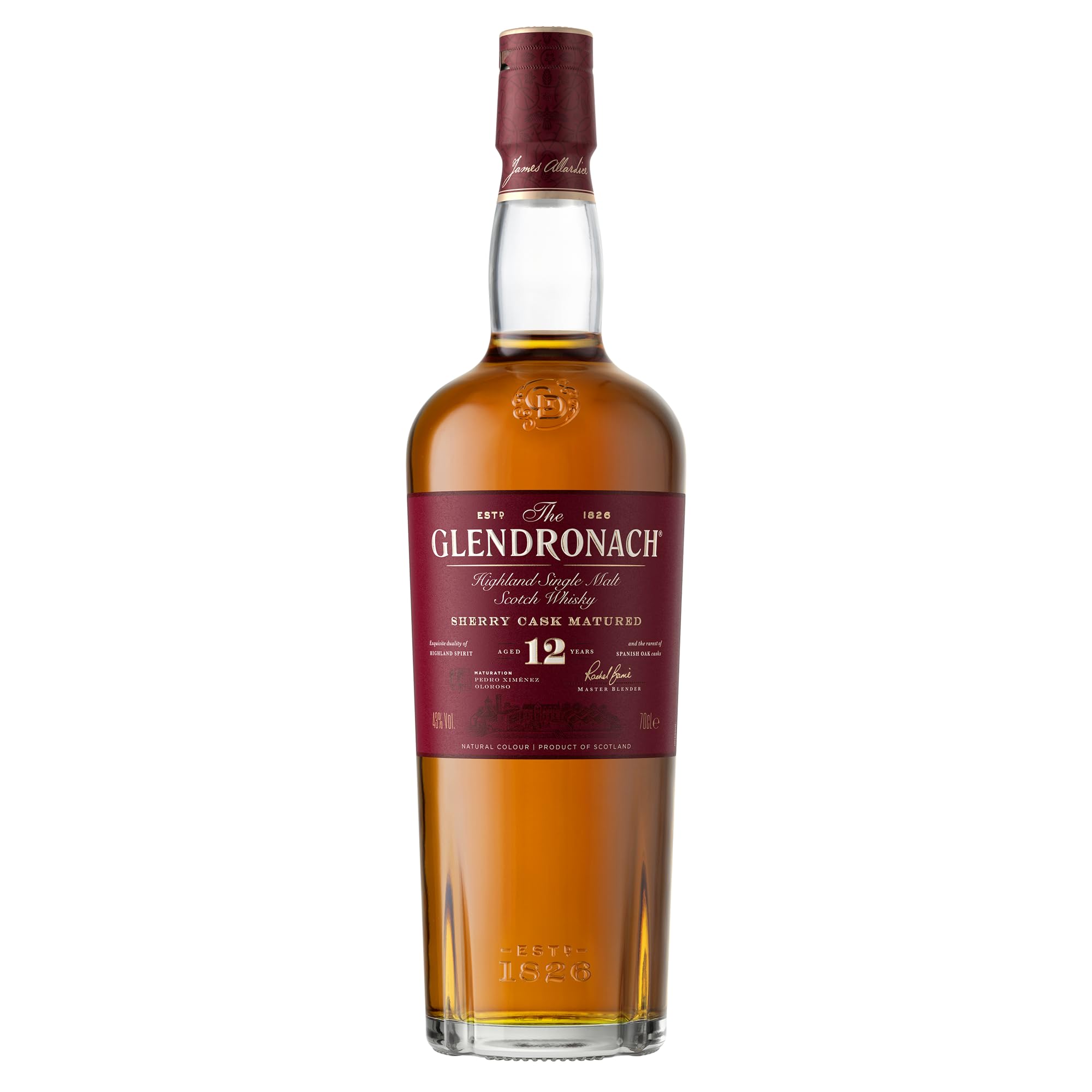 The Glendronach 12 Jahre - Premium Single Malt Whisky - Geschenkempfehlung - Vollmundig, cremig und würzig mit Sherrynoten - 0.7L/43 Prozent Vol 3