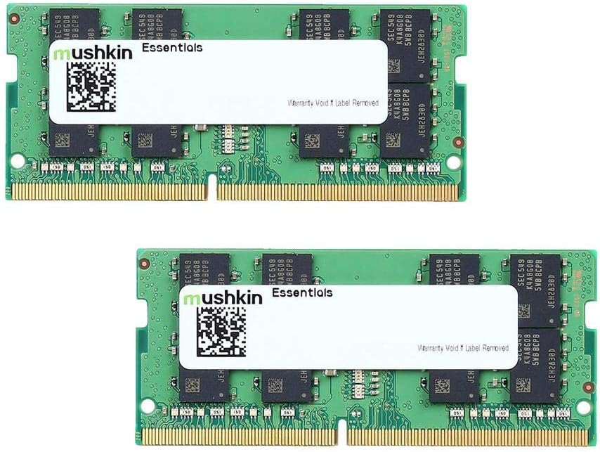 MushkinEssentials module de mémoire 64 Go 2 x 32 Go DDR4 2666 MHz