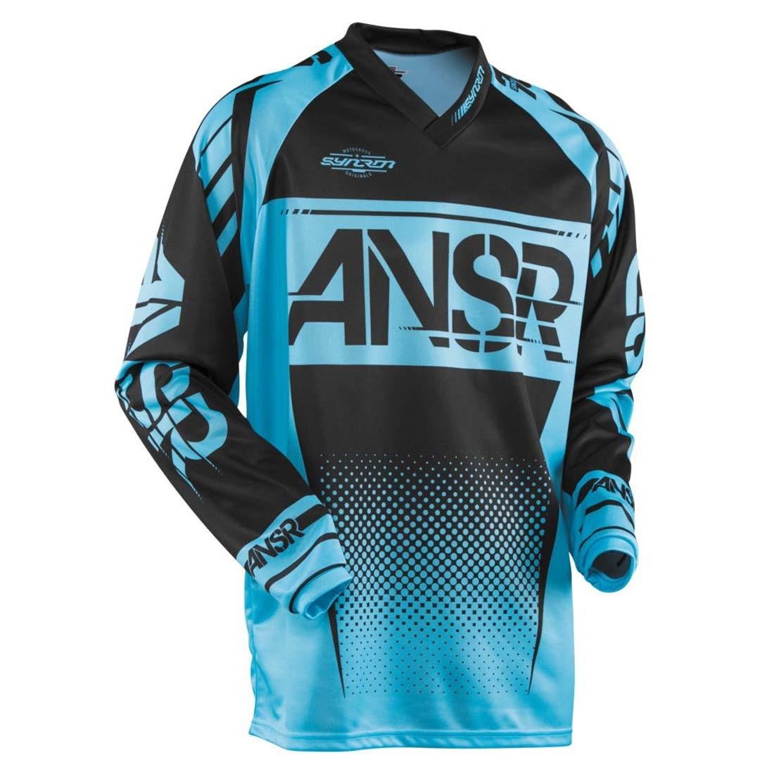 Answer Racing A17.5 Syncron Air Mens Off-Road Motorcycle Jerseys - Black/White/Small