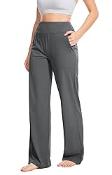 Talovee Yoga Pants Women Wide Leg Pants High Waist