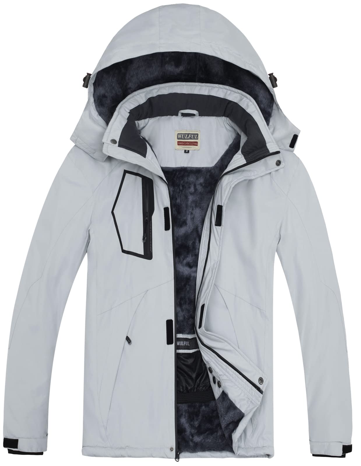 Herren Winterjacke Wasserdicht - Ski Jacke Mit Kapuze Für Outdoor Sport