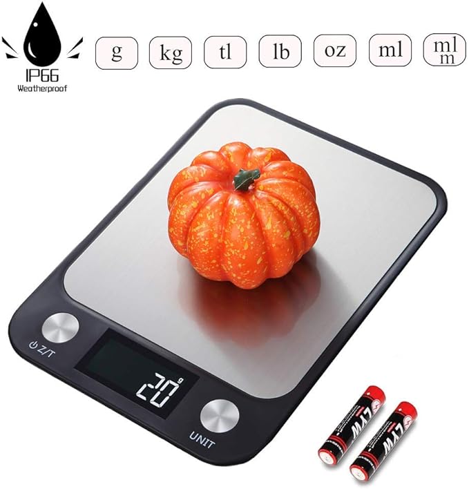 Digital Food Kitchen Scales Electronic Weighing Scales 10KG Waterproof