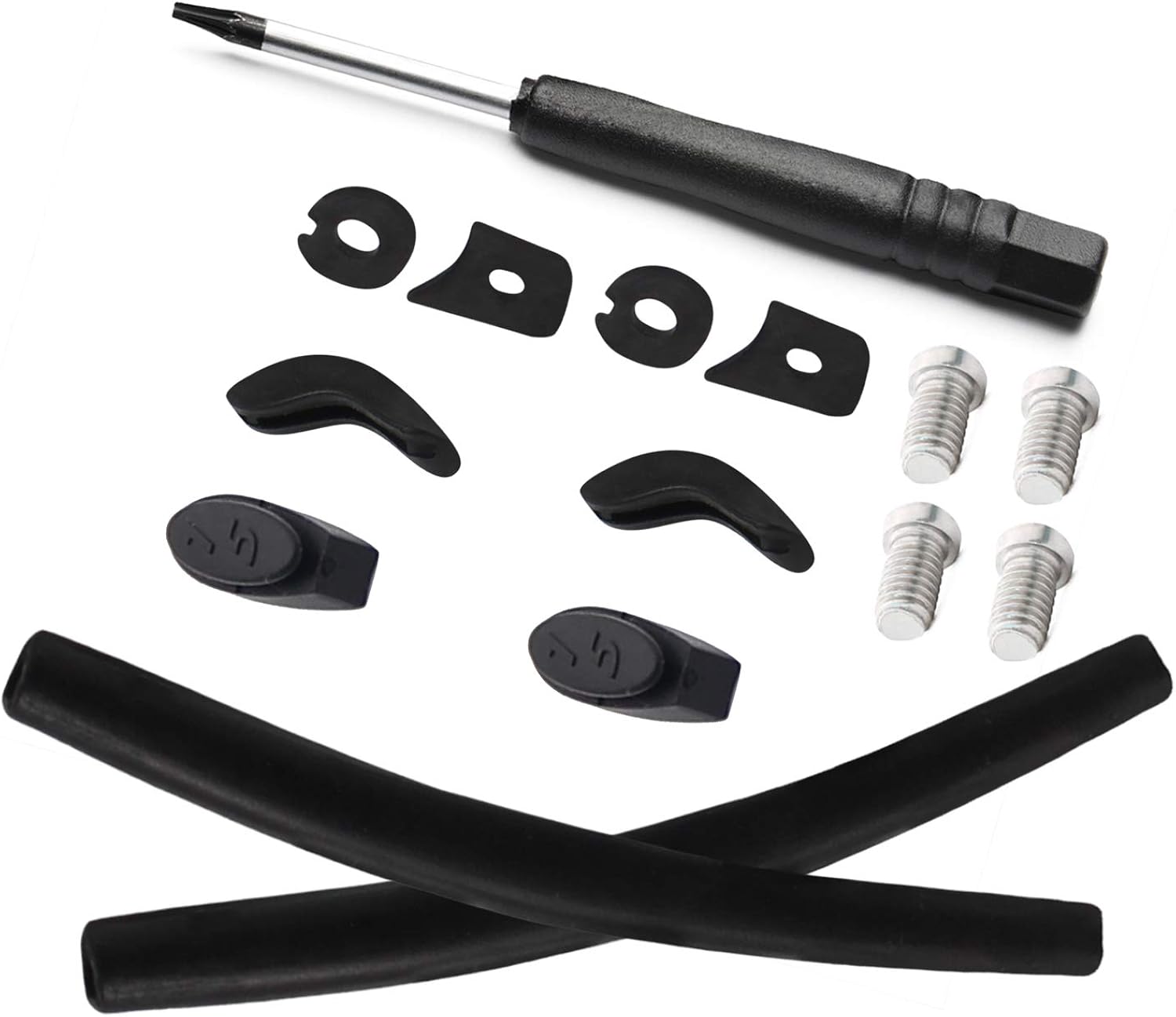 Acefrog Replacement Rubber Kits for Oakley Juliet Sunglasses Black