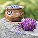Darn Good Yarn Wooden Curvy Yarn Bowl | Handmade Yarn Storage Bowls Made from Stunning Indian Rosewood | Take Your Knitting DIY Craft Project to The Next Level with This Wood Yarn Holder