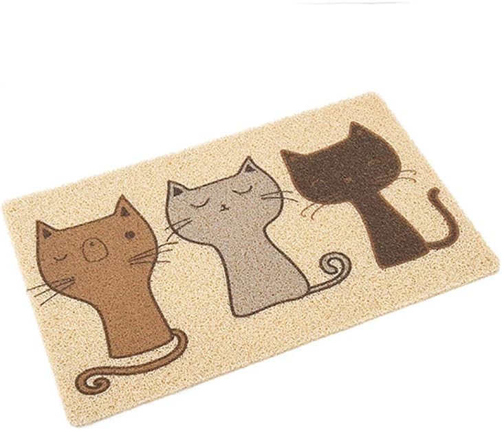 QCWN Cat Litter Mats, Pet Food PVC Mat, Waterproof NonSlip