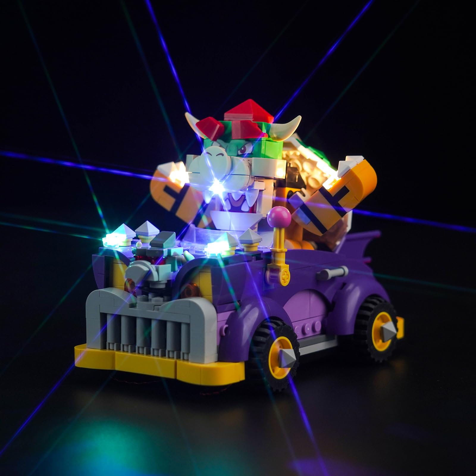 Led Light Set for Lego 71431 Bowser's Muscle Car Expansion Set (No Lego), Decoration Lighting Set for Lego Bowser's Muscle Car Expansion Set Creative Toys Lights