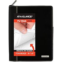 AT-A-GLANCE Executive 2025 Appointment Book Planner, Weekly & Monthly, 8-1/4" X 11", Large, Zipper, Black - View #5