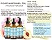 Botanical Beauty Peach Kernel Oil. 100% Pure Natural Undiluted Refined Cold Pressed Carrier Oil for Face, Skin, Hair, Massage, Lip, Nail Care. 4 Fl. oz-120 ml