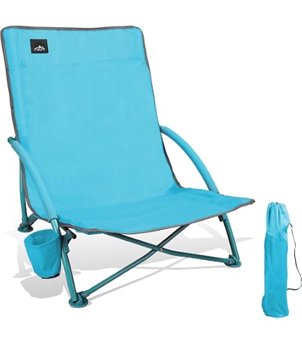 Amazon.com : NORTHROAD Low Folding Beach Chair,Portable