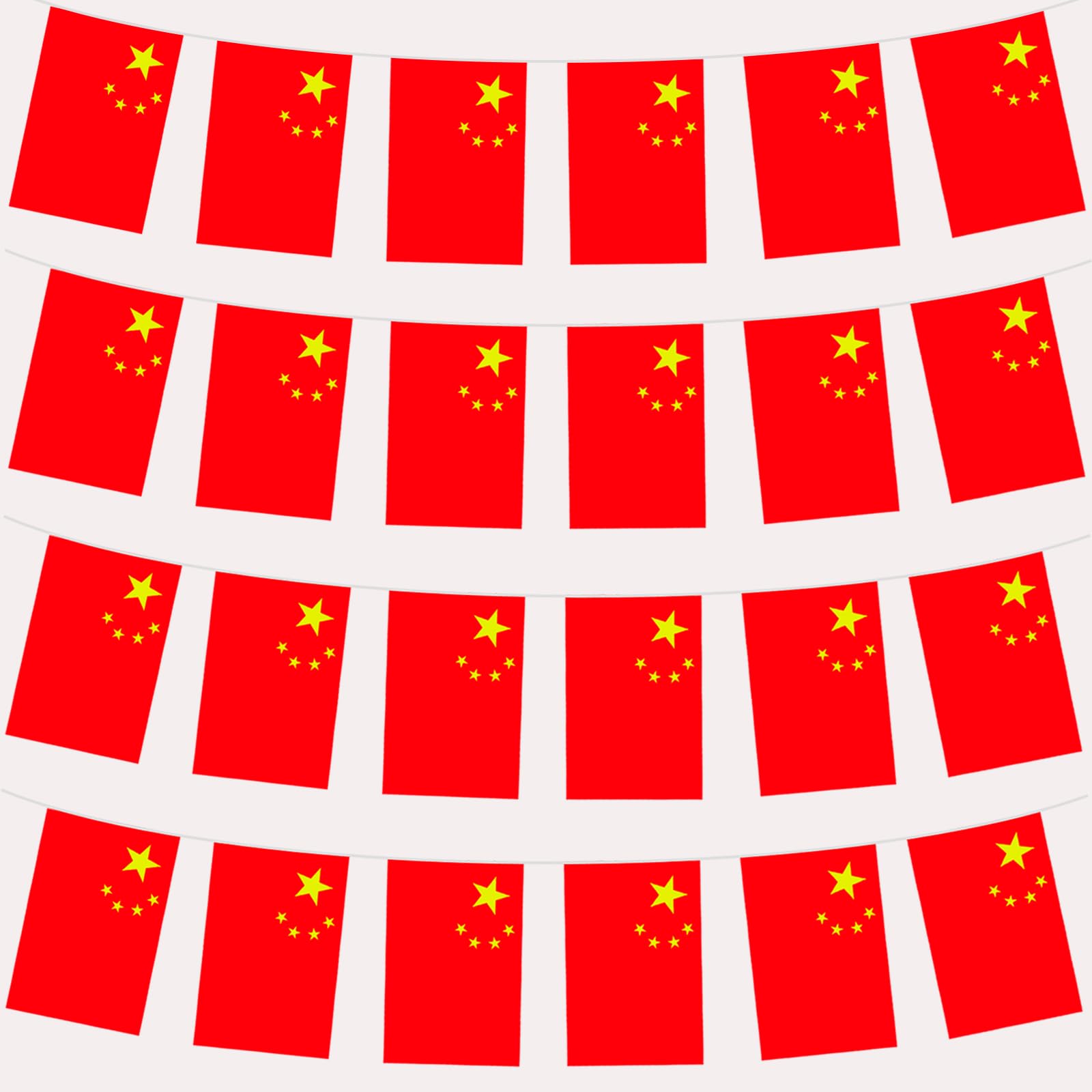 Bunting 10m 30 Flags 14x21cm, Euro Football 2024 Bunting Flags Banner Party Decorations for Sports Events Bar Garden Indoor Outdoor (China)