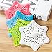 T·X·M Shower Drain Hair Catcher Hair Stopper for Bathroom Bathtub and Kitchen, Rubber Sink Strainer,Hexagonal Starfish Shaped(4 Pack)