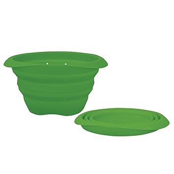 Amazon.com: Green Sprouts plegable silicona Vaporera/colador ...