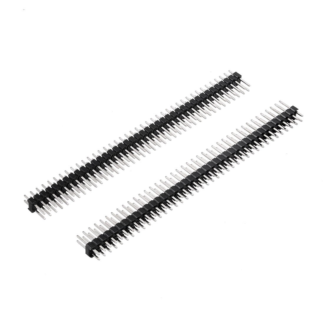 Sourcingmap 5Pcs 2.54mm Pitch 40-Pin 14mm Length Double Row Straight Connector Pin Header Strip for Prototype Shield