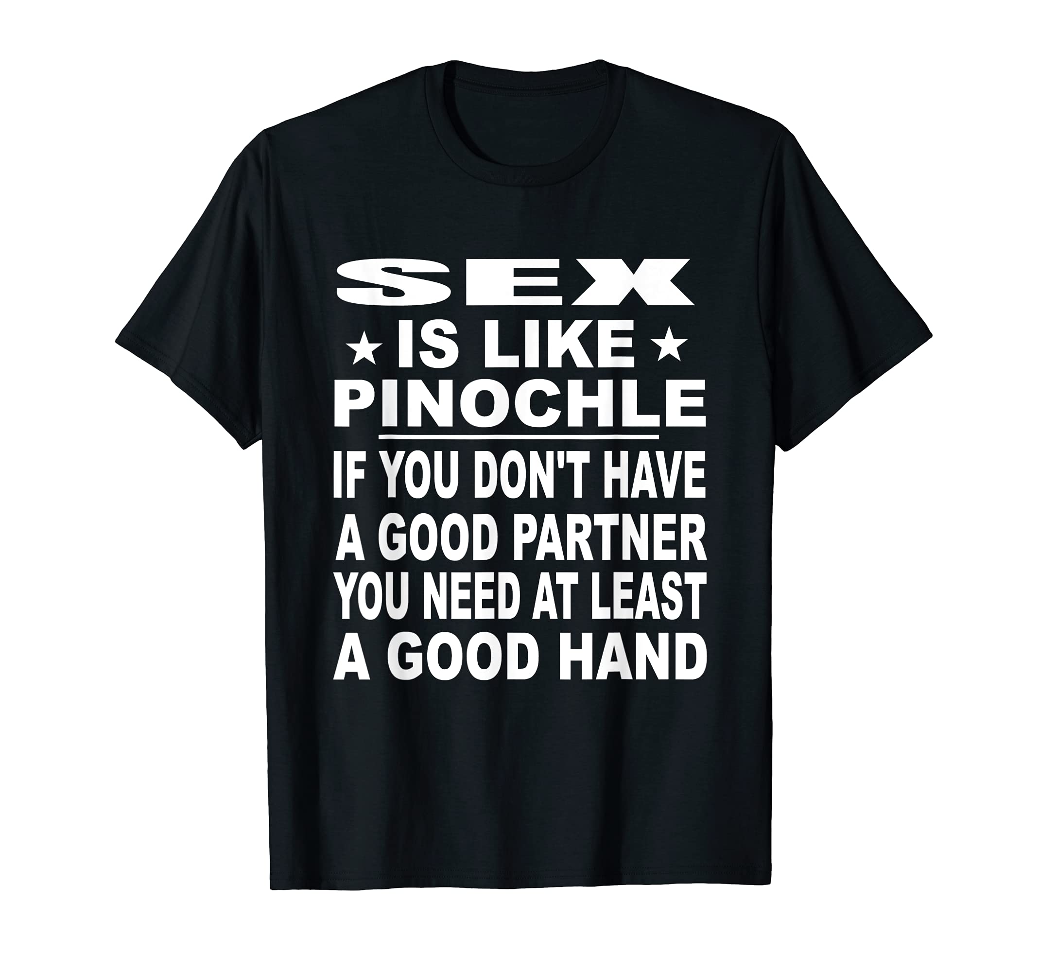 Pinocle Lover Player Playing Card Funny Pinochle Card Game T-Shirt