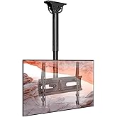 TV Ceiling Mount Adjustable Bracket Fits Most LED, LCD, OLED and Plasma Flat Screen Display 27 to 65 Inch, up to 110 Lbs, Mou
