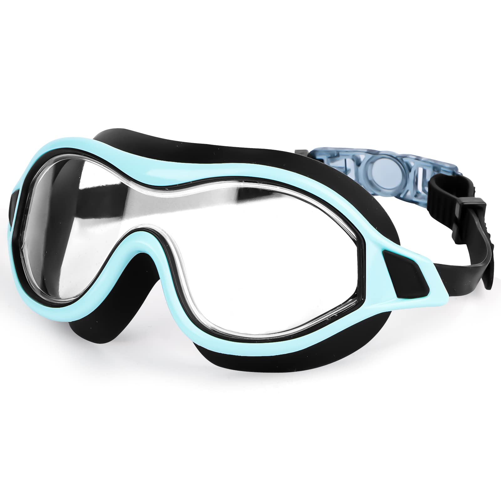 Jognee Swimming Goggles, Anti-Fog, UV Protection, 180° Clear View, Blue