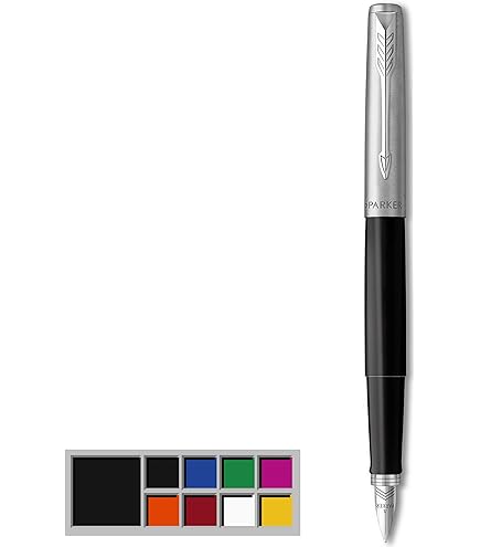 Parker Vector Stylo à Bille Acier Doré - Pointe Fine, Encre Bleue, Neuf Emballé