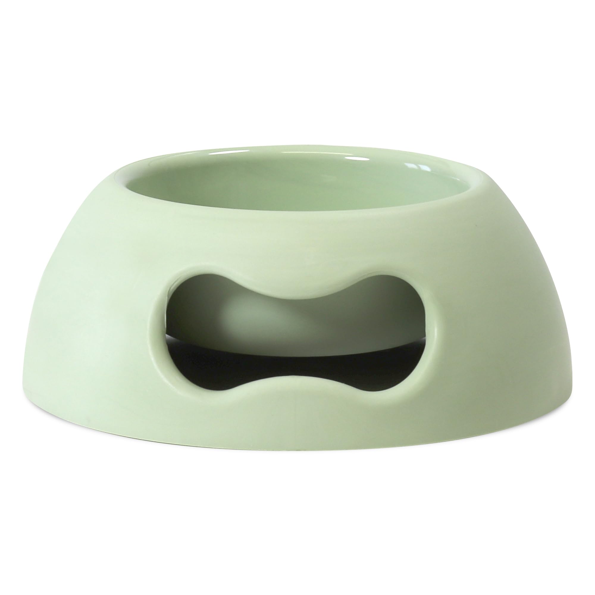 United Pets Pappy Small Dog and Cat Bowl, EcoFriendly, Italian Design, Made in Italy, Green, Bowl for Small Dogs and Cats, Capacity 350ml (12 oz)
