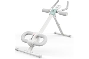 SEANLEECORE Abdominal Machine Ab Workout Equipment Adjustable for Home Gym Ab Machine Exercise Equipment bwith LCD Monitor