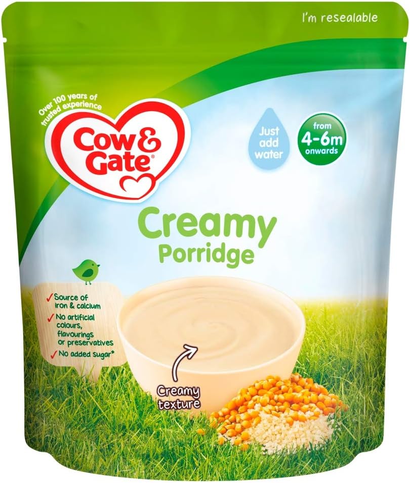 Cow & Gate Creamy Porridge Baby Cereal, 125g Amazon.co.uk Grocery
