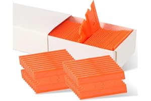 SRXAMZUS Putty 60 Pack Scraper Plastic Replacement Blades, Plastic Blades for Hob Scraper, Plastic Scraper Replacement Blades Used for Window, Floor,Oven, car Sticker Remover Scraper