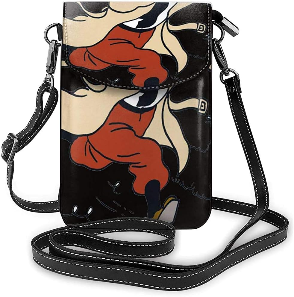 Shoulder Bag for Phones The Adventures of Tintin Black One Size Printing Design Small Cell Phone Purse for Women